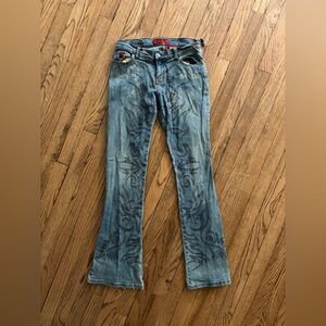 bongo flame flare jeans